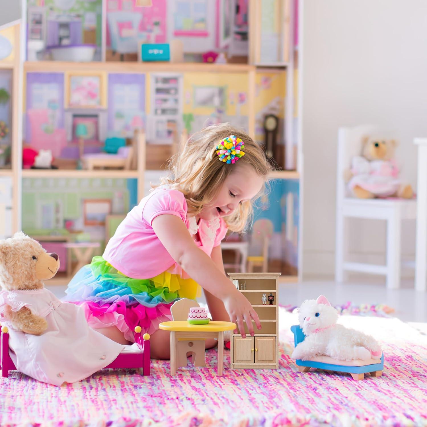 Estantería Miniatura de Madera Toyvian 15.8x8.7x3.4 cm