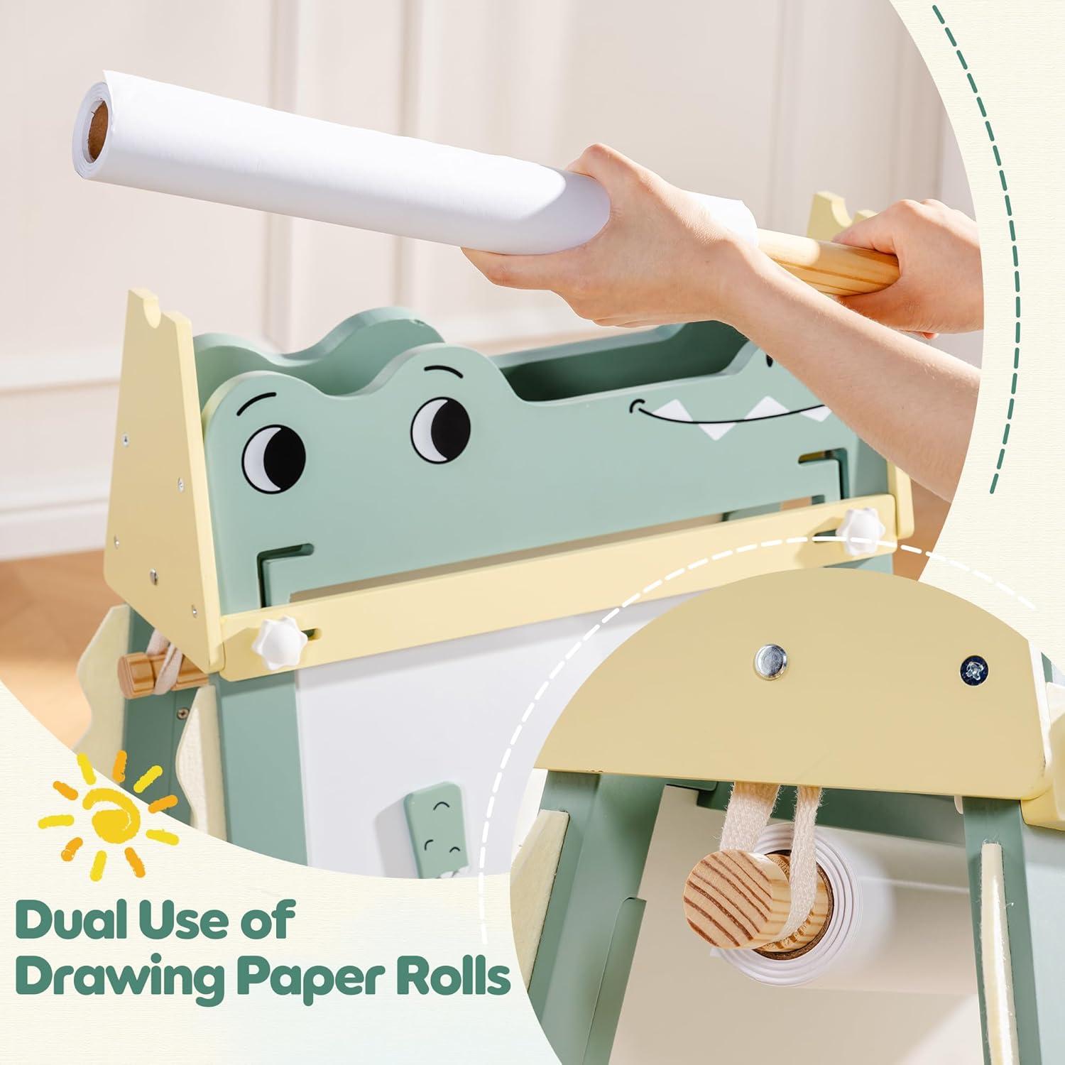 Caballete de Madera Ajustable ROBUD Cocodrilo para Niños