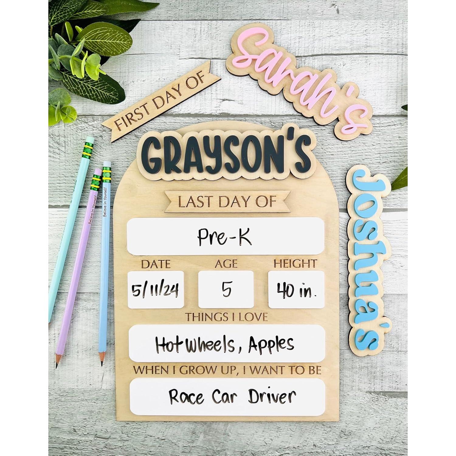 Tablero de Hitos Escolar Personalizado Madera Genérico 27.94x20.96cm