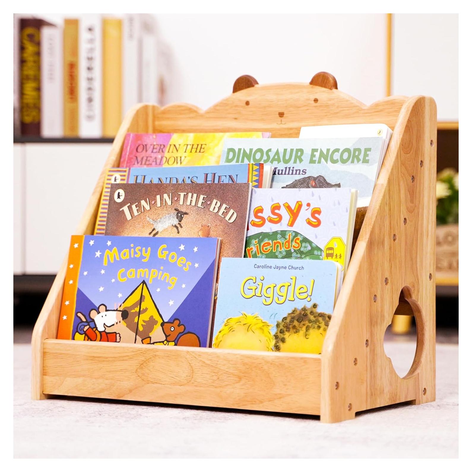 Estantería Montessori Woodtoe para Niños con Pizarra 6 Estantes