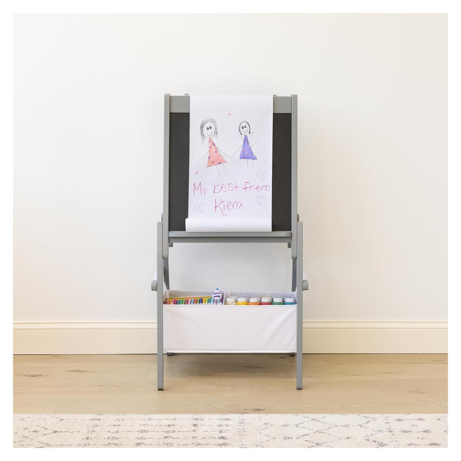 Caballete de Arte Humble Crew 3 en 1 con Pizarra y Almacenamiento