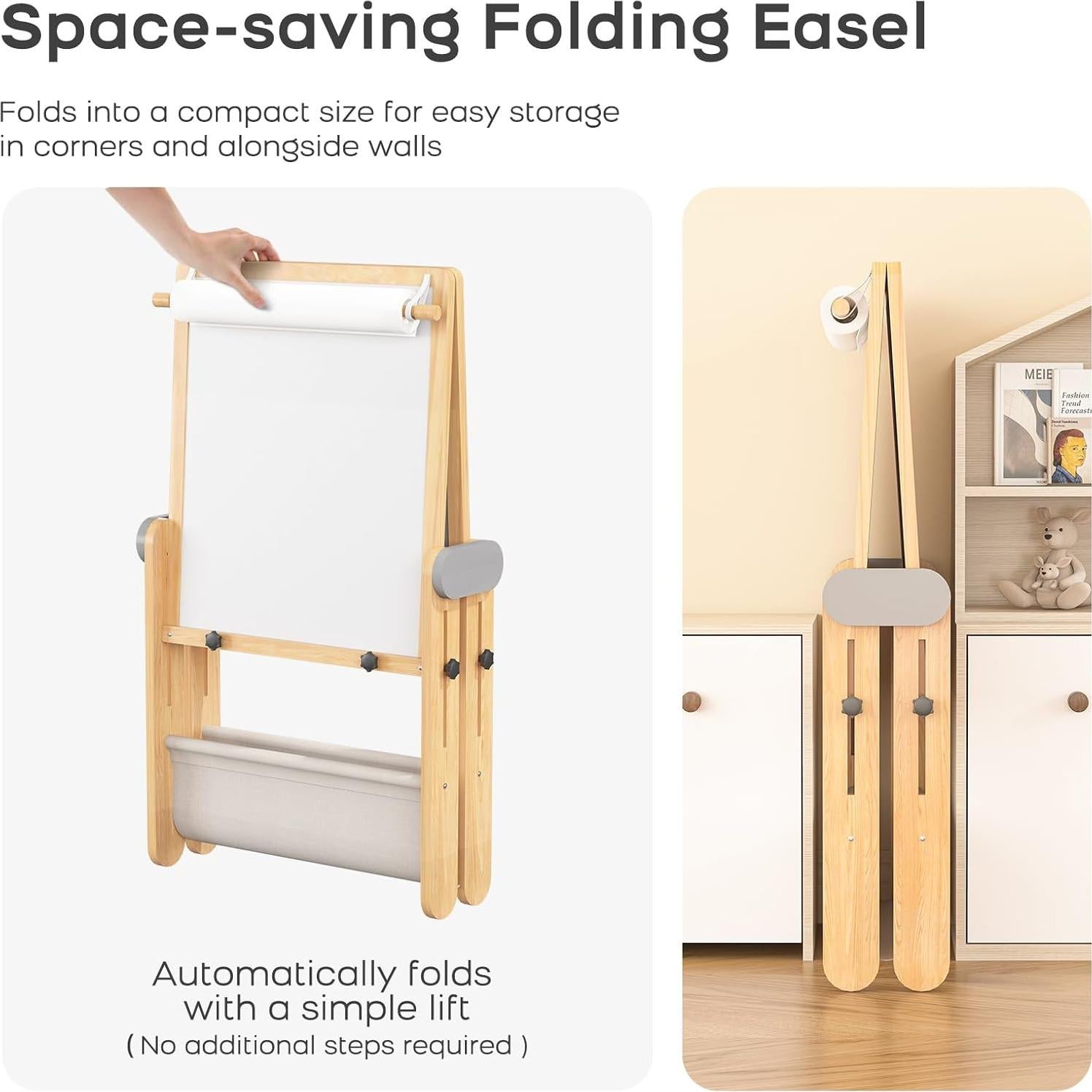 Caballete de Arte Plegable BanaSuper 3 en 1 para Niños