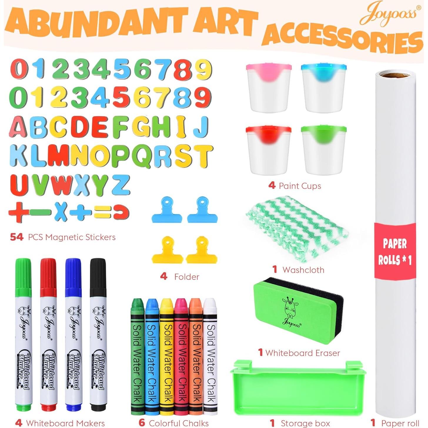 Caballete de Arte Joyooss para Niños Ajustable con Rollo de Papel