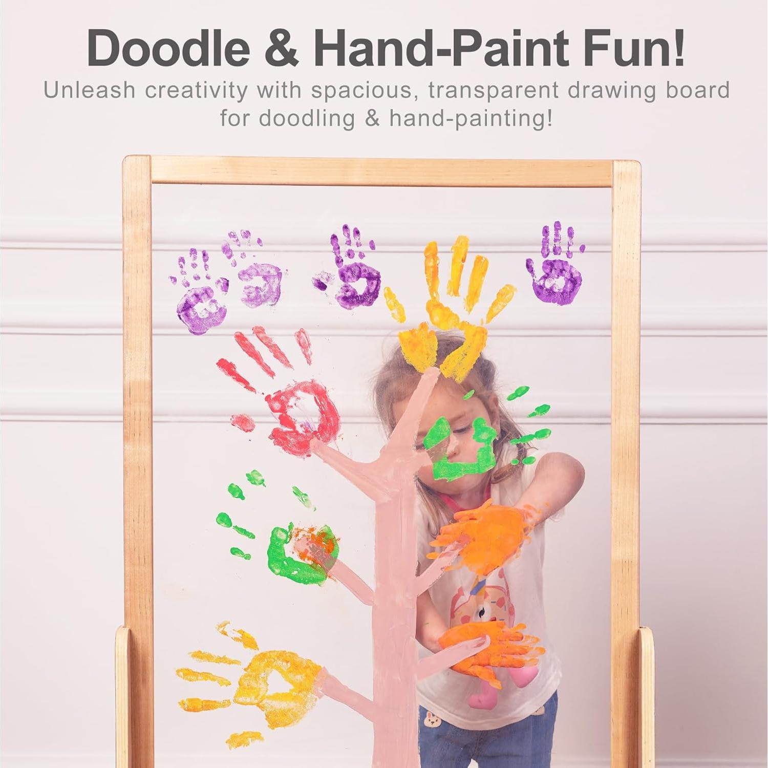 Caballete de Dibujo Doble Cara KRAND - Acrílico Transparente 110cm