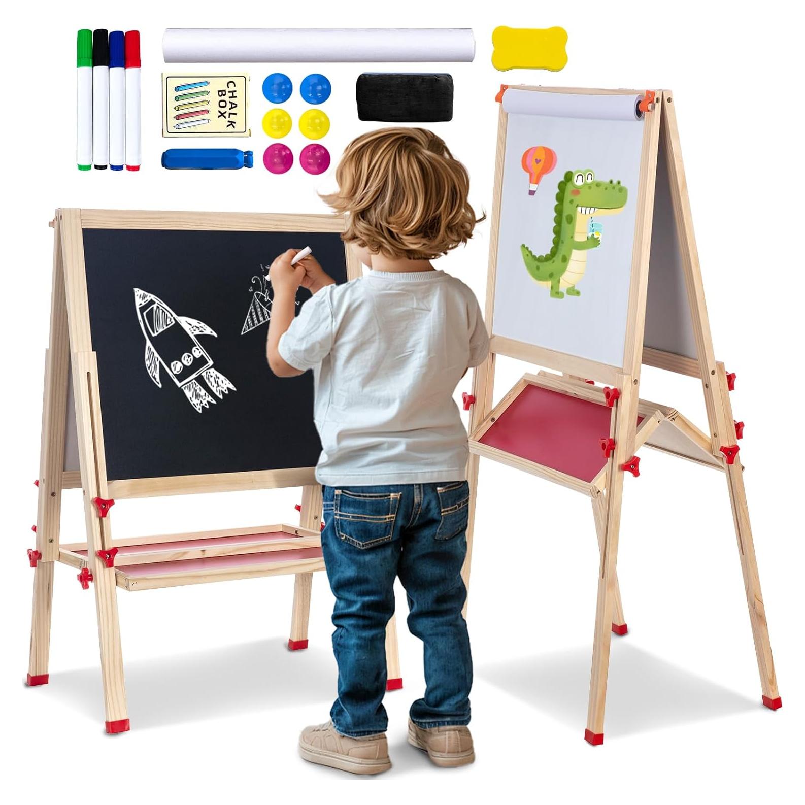 Caballete Plegable Doble Cara OMOTIYA con Altura Ajustable