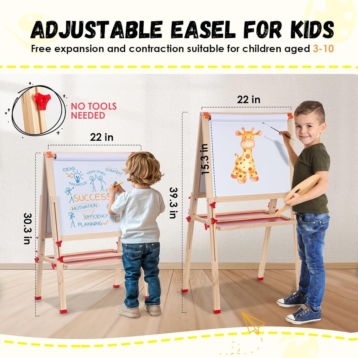 Caballete Plegable Doble Cara OMOTIYA con Altura Ajustable