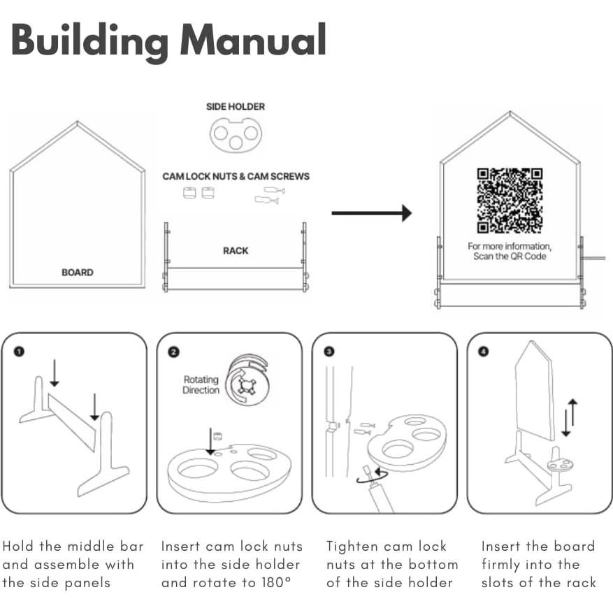 Pizarra Doble Cara Grande Comme Moi Kids 91x114 cm