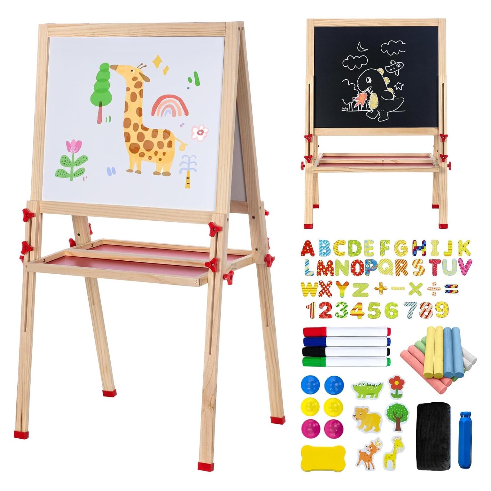 Caballete de Pintura Plegable OMOTIYA para Niños 100 cm