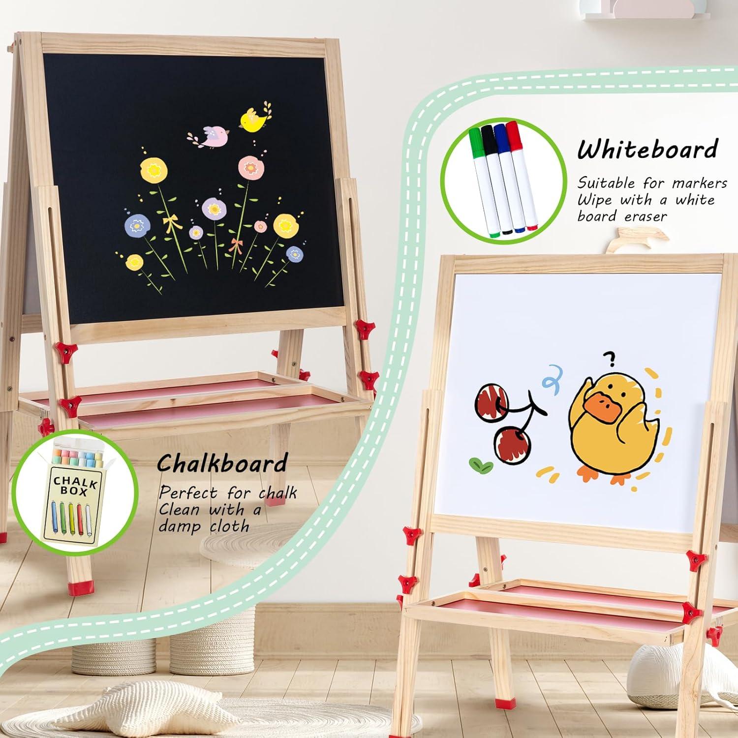 Caballete de Pintura Plegable OMOTIYA para Niños 100 cm