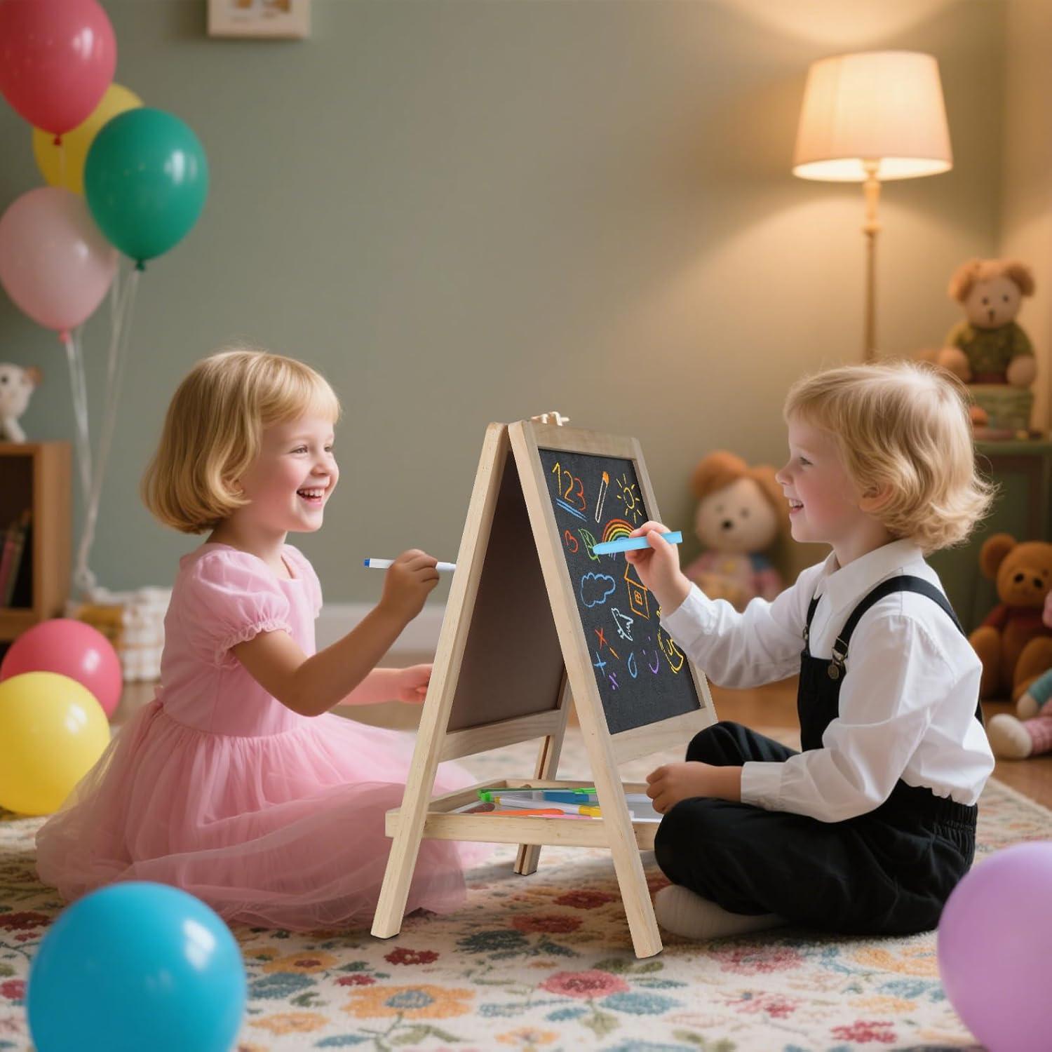 Caballete Educativo Doble Cara Kileubuto para Niños 2-4 Años