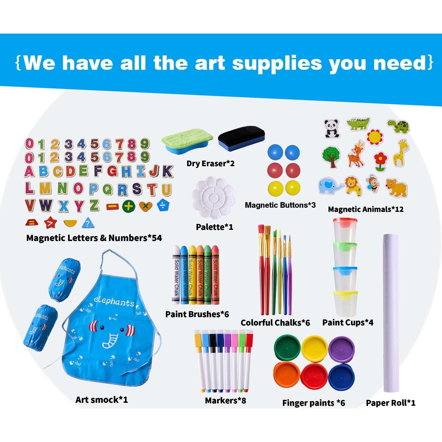 Caballete de arte ajustable SWINSKUAD para niños 94-123 cm