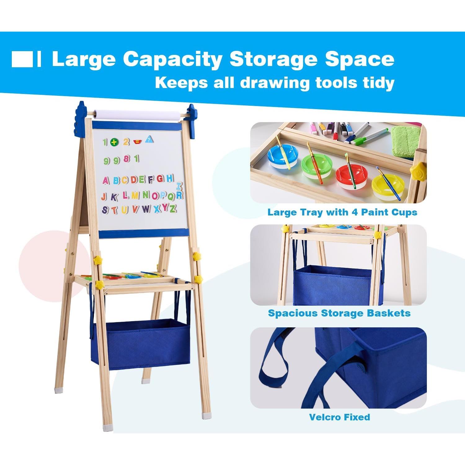 Caballete de arte ajustable SWINSKUAD para niños 94-123 cm