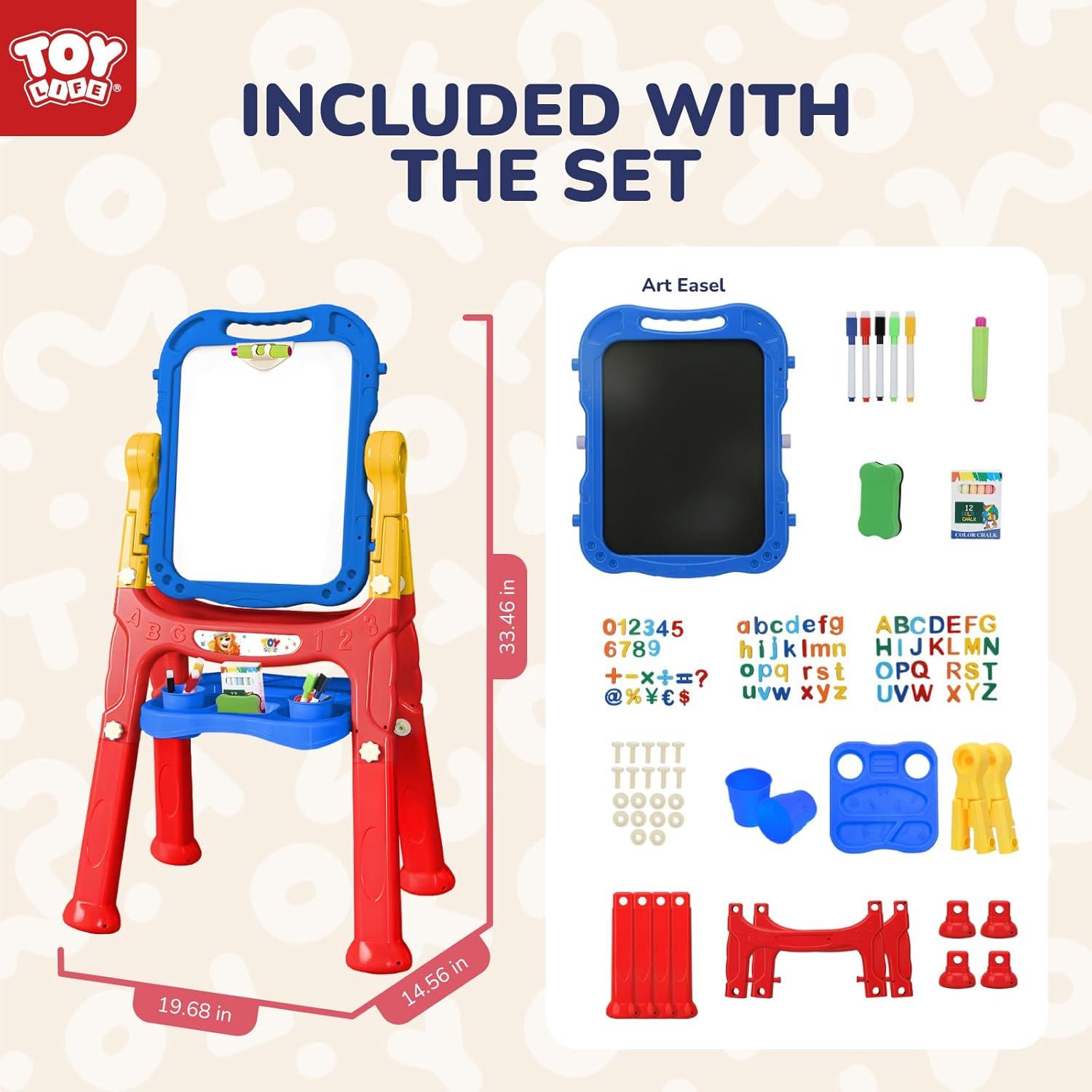 Caballete de Arte TOY Life Ajustable 4 en 1 para Niños