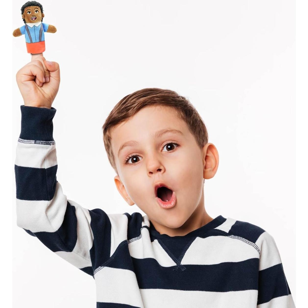 Títeres de Dedo Justqunseen, 6 Piezas Familiares de Peluche