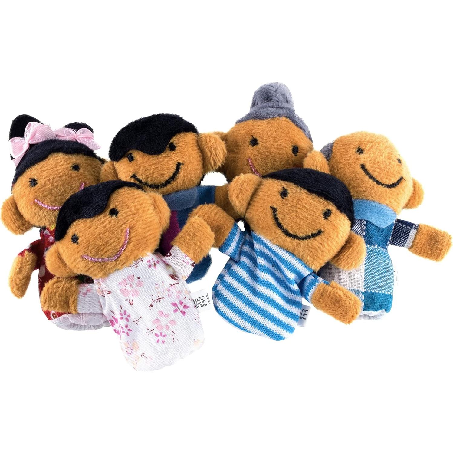 Títeres de Dedo Super Z Outlet - Familia 3, 6 Piezas