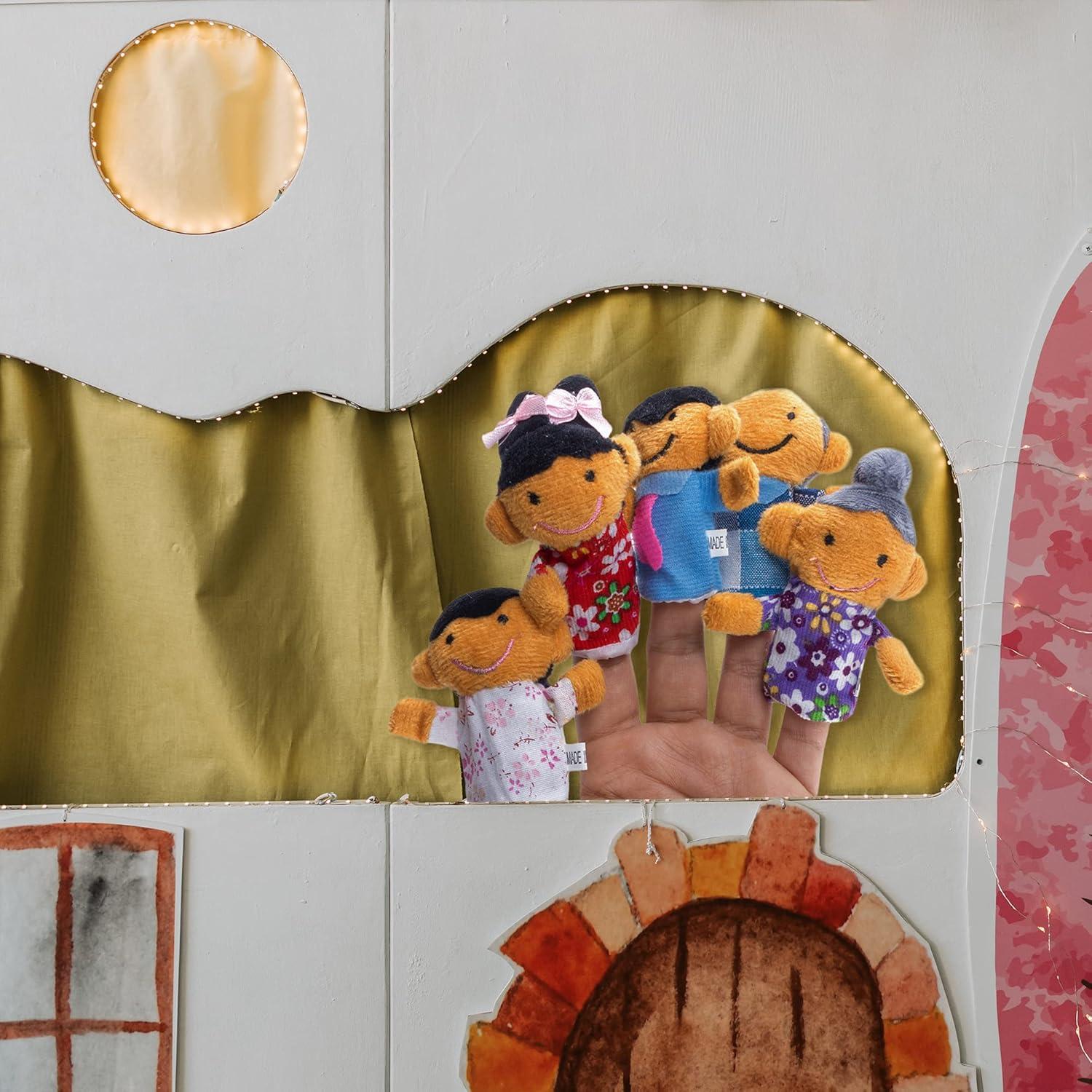 Títeres de Dedo Super Z Outlet - Familia 3, 6 Piezas