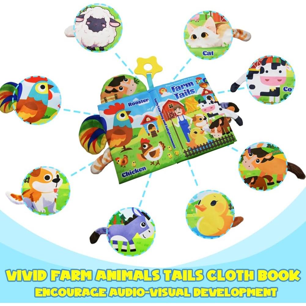 Juego de Granero Musical BOLZRA con Animales y Libro 47.4x23.5cm