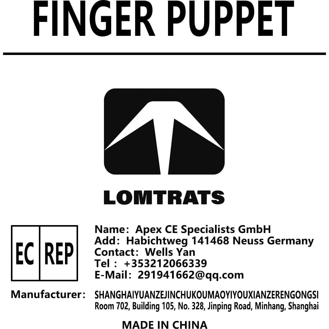 Títeres de Dedo de Animales LOMTRATS - 5 Monos Suaves