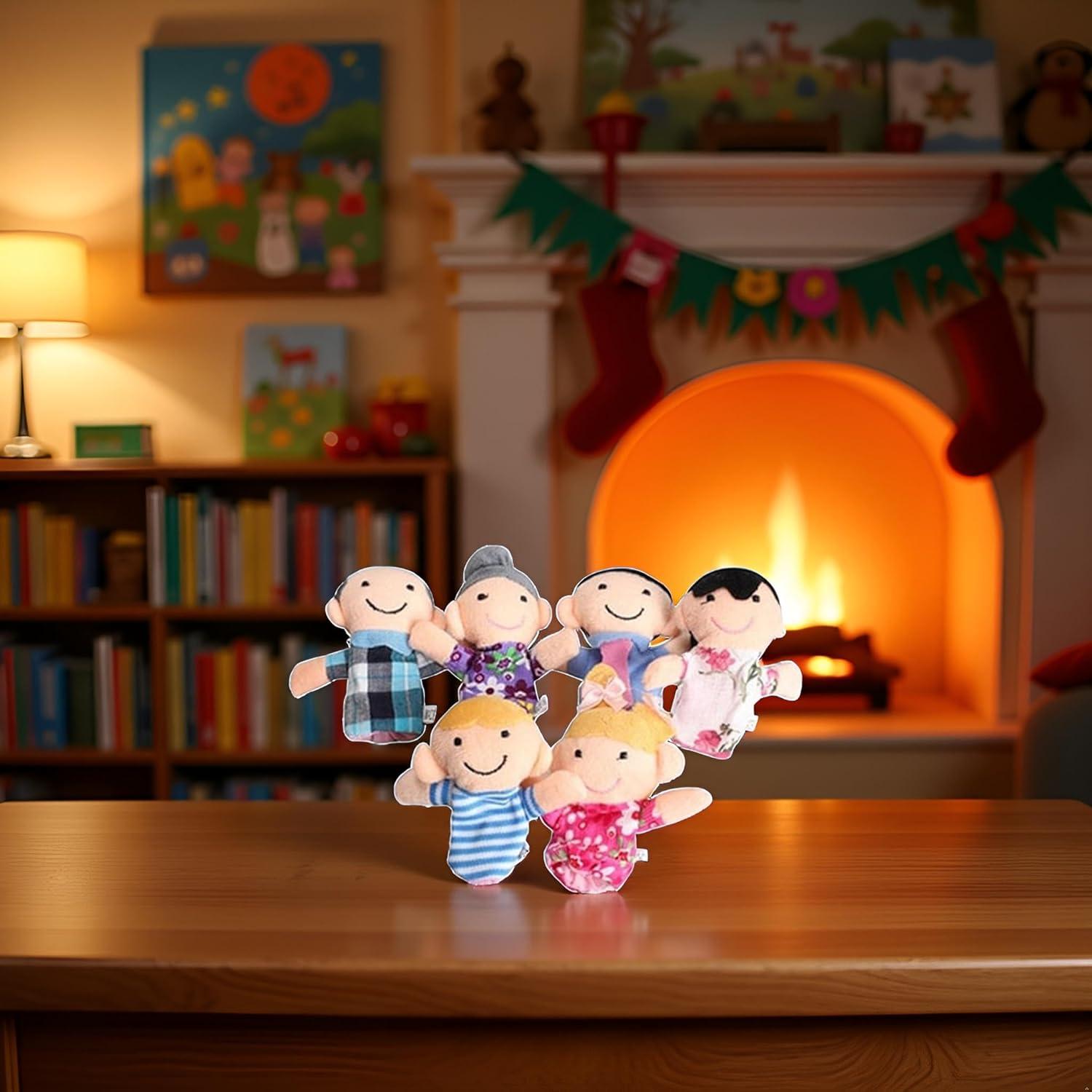 Juego de Títeres de Dedo Galepromot - 6 Piezas Familiares