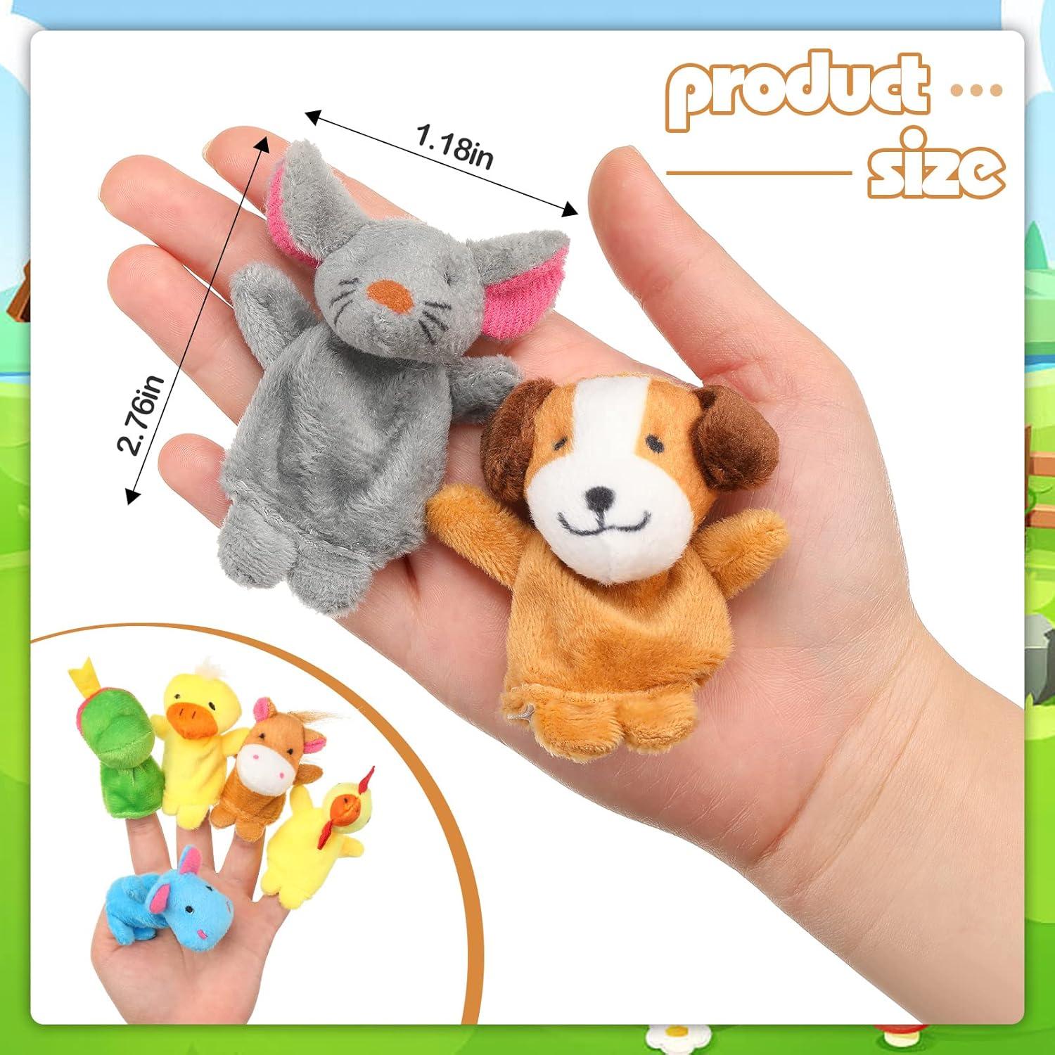 Conjunto de 152 Marionetas de Dedo de Peluche Meooeck