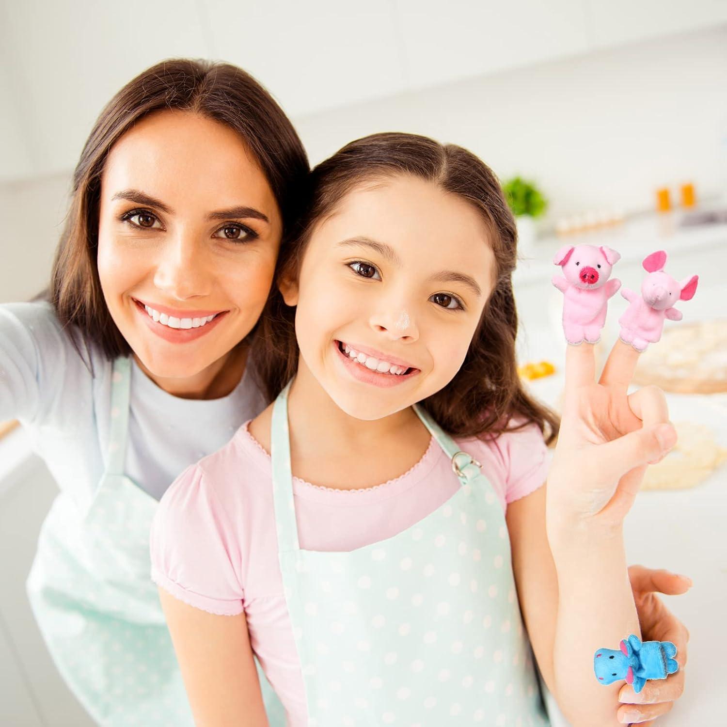 Conjunto de 152 Marionetas de Dedo de Peluche Meooeck