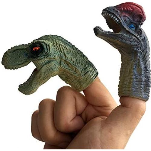 Títeres de dedo de dinosaurio Christoy 5 piezas 17.4 cm
