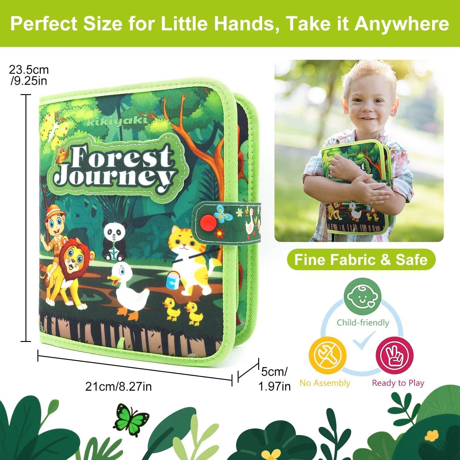 Libro Ocupado Montessori Kikiyaki Bosque 20 en 1 para Niños