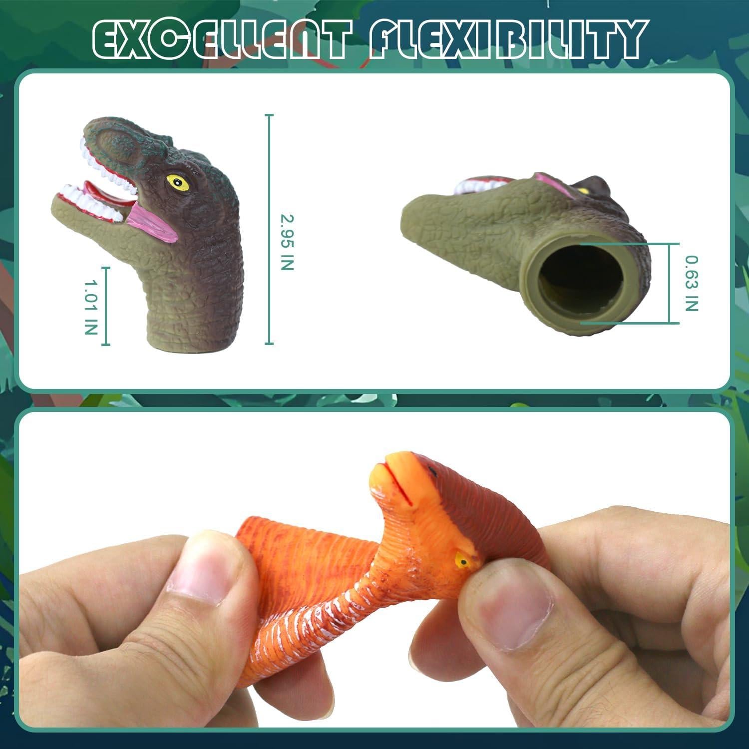 Set de 5 Títeres de Dedo de Dinosaurio CALEST para Niños