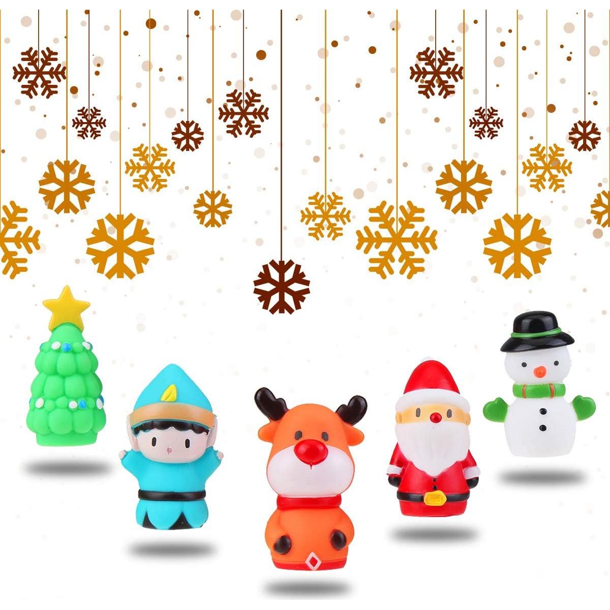 5 Títeres de Dedo de Navidad CCINEE - Alce, Santa, Nieve, Árbol