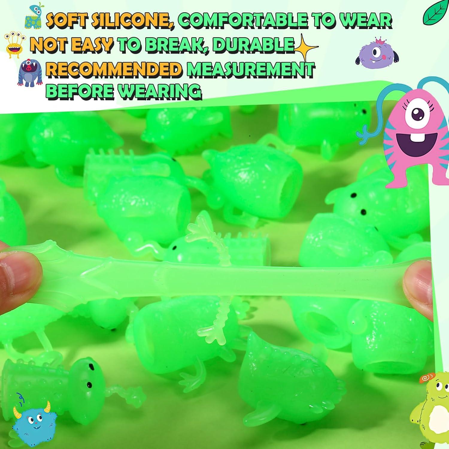 30 Muñecos de Dedo Brillantes Soulchen - Juguetes de Goma para Niños