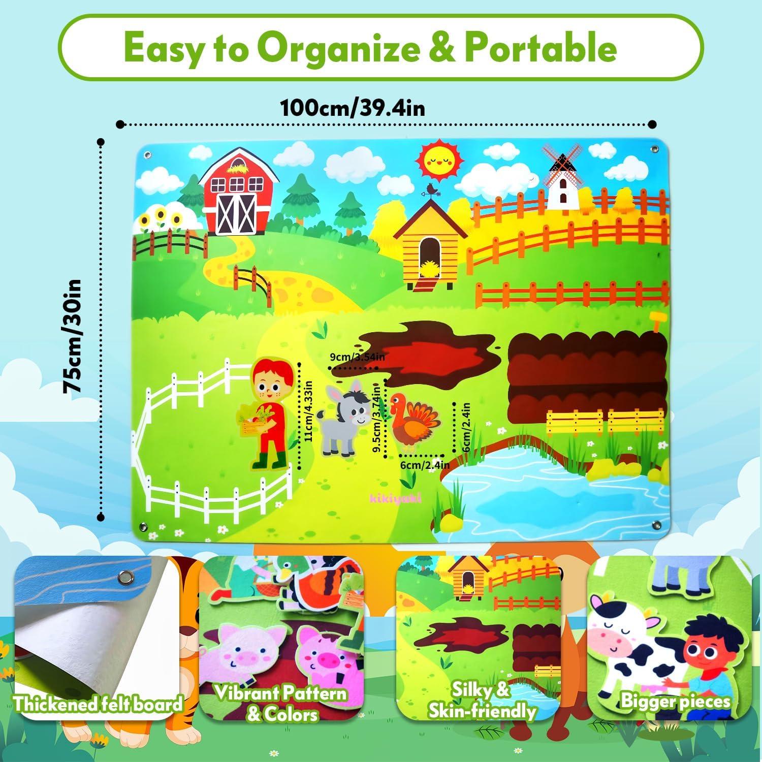 Juego Educativo de Granja Kikiyaki con Marionetas de Dedos