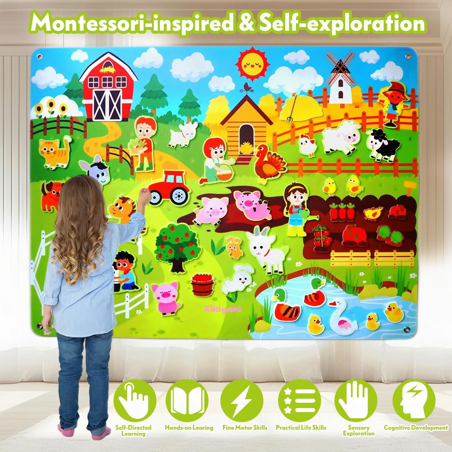 Juego Educativo de Granja Kikiyaki con Marionetas de Dedos