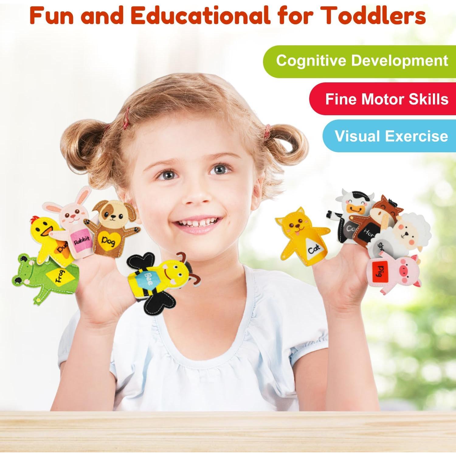 Juego Educativo de Granja Kikiyaki con Marionetas de Dedos