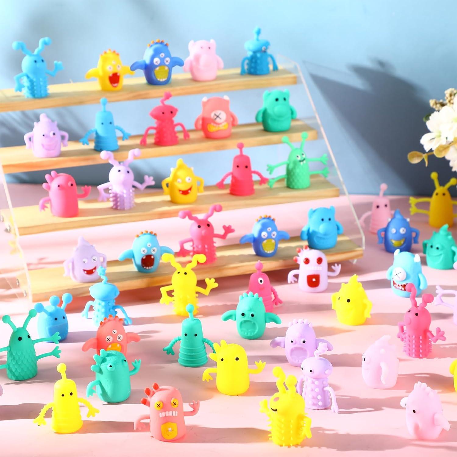 120 Juguetes de Títeres de Dedo Monstruos Halloscume 6x5cm