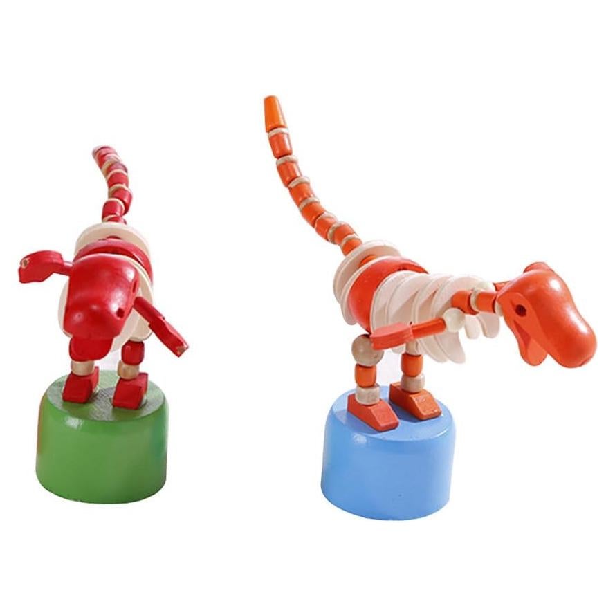 Juguetes de Dinosaurios de Madera Toyvian - 2 Piezas