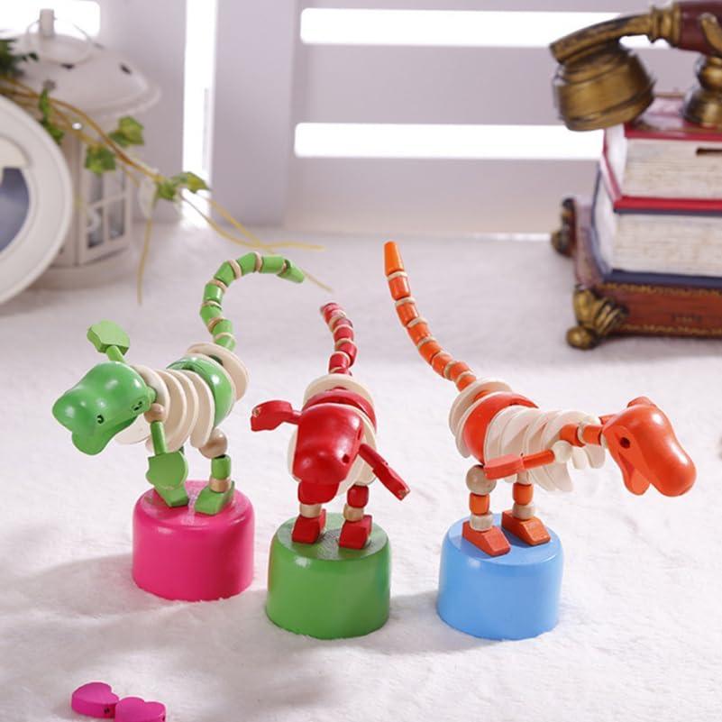 Juguetes de Dinosaurios de Madera Toyvian - 2 Piezas