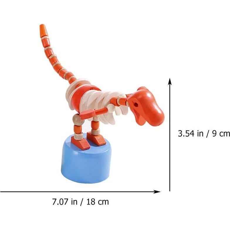 Juguetes de Dinosaurios de Madera Toyvian - 2 Piezas