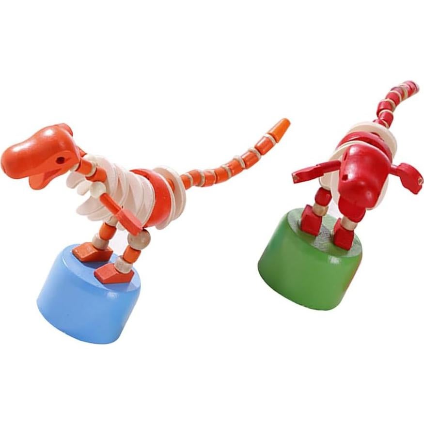 Juguetes de Dinosaurios de Madera Toyvian - 2 Piezas