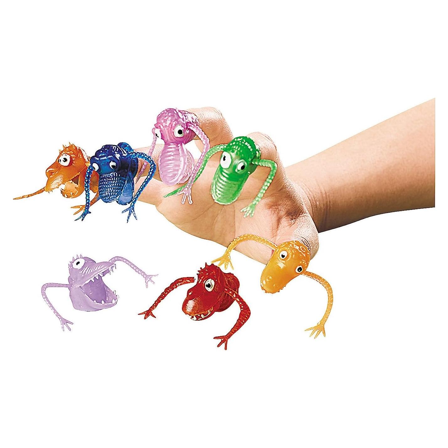 Títeres de dedo neón Oriental Trading - 72 piezas - 3.81 cm