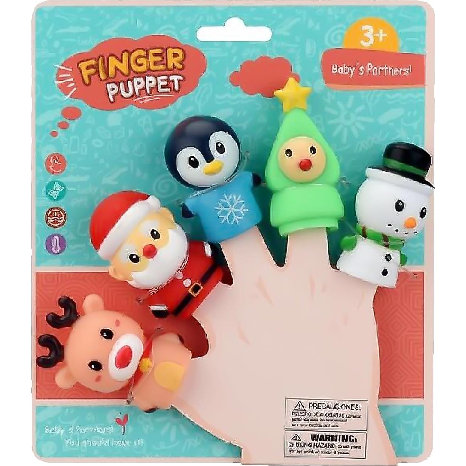 Juguetes de Dedos Navidad CCINEE 5 Piezas Alce Santa Claus