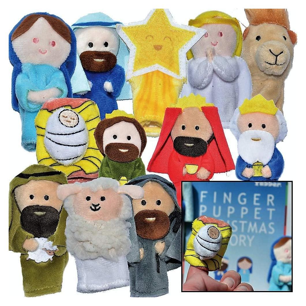 Juego de Marionetas de Dedos Yabber - Historia de la Natividad