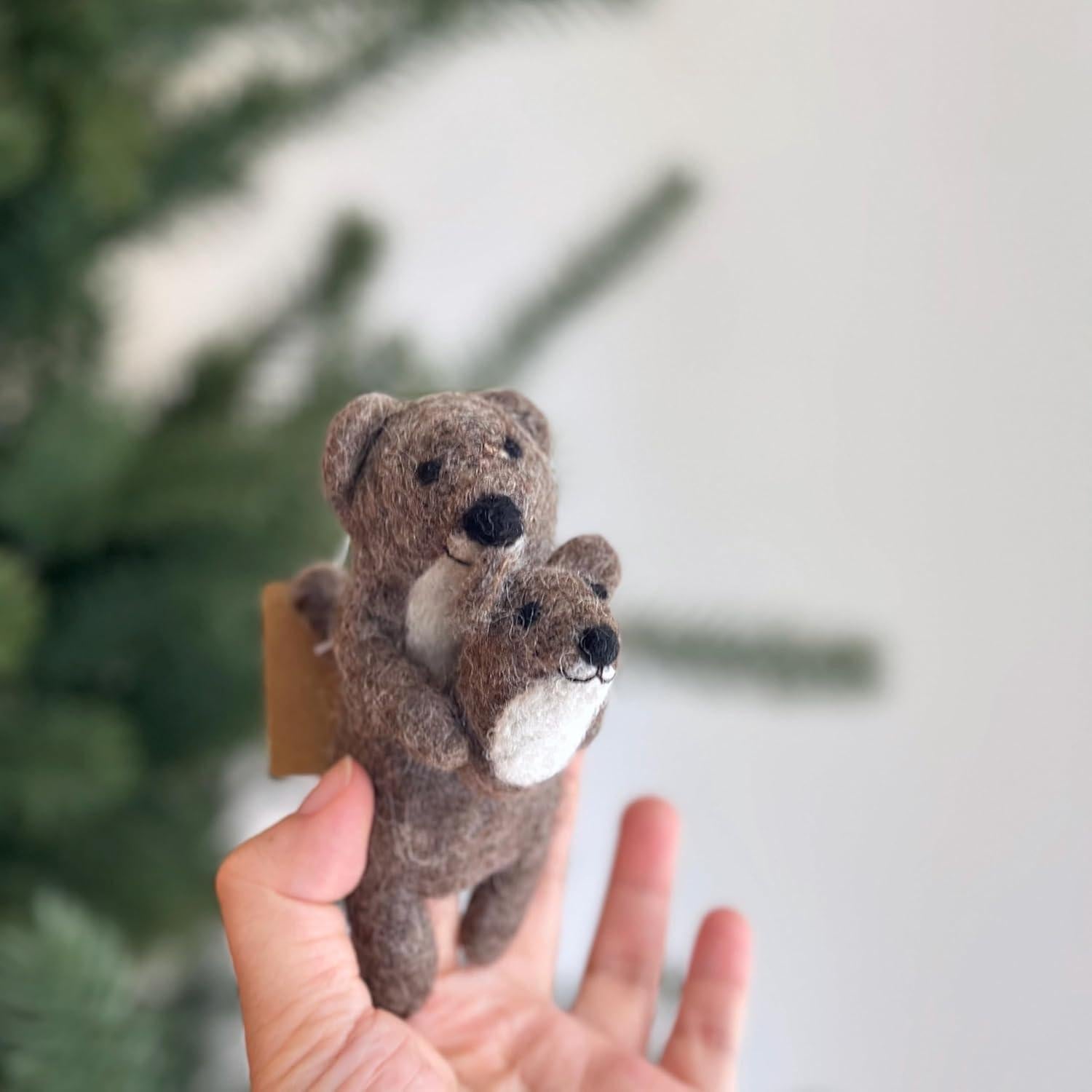 Títere de dedo de nutria de río americana Ganapati Crafts 10 cm