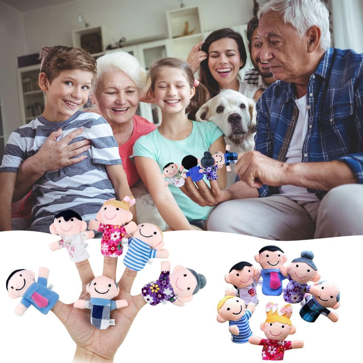 Títeres de Dedo para Niños Sealive 16 PCS Suave Terciopelo