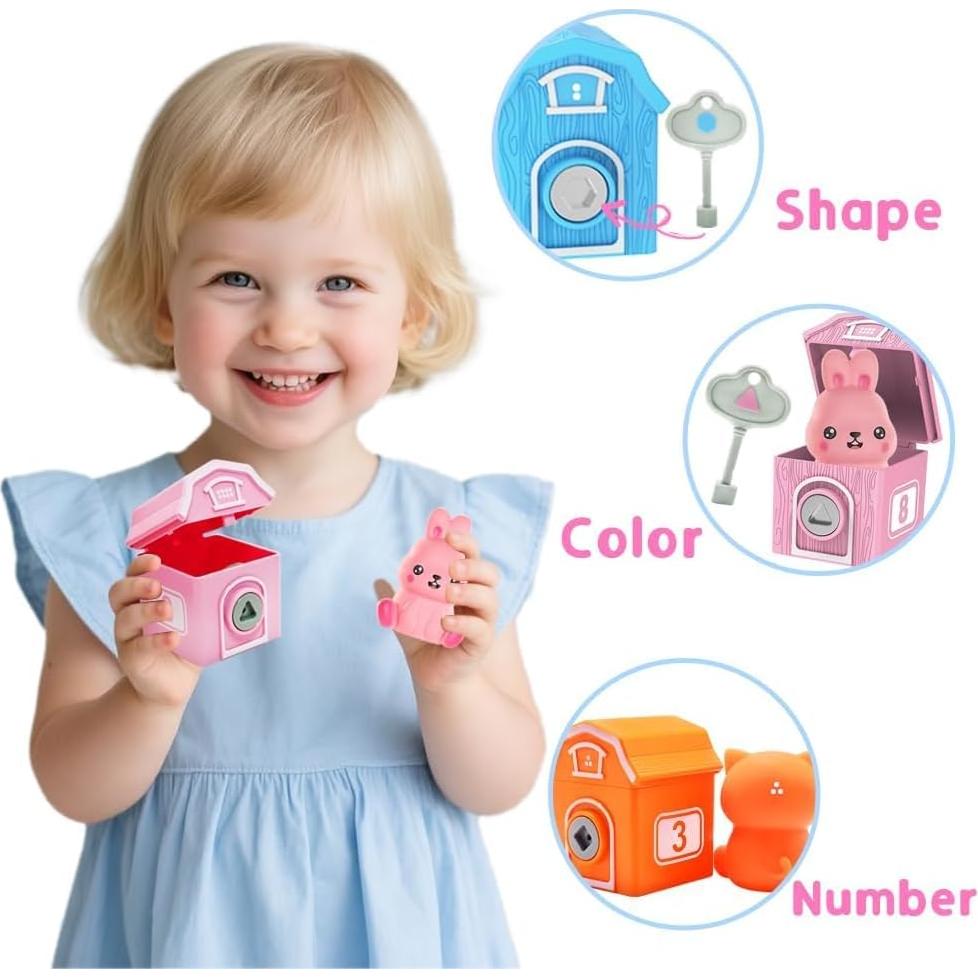 Juguetes Montessori Kimicare de Animales de Granja 10 Piezas