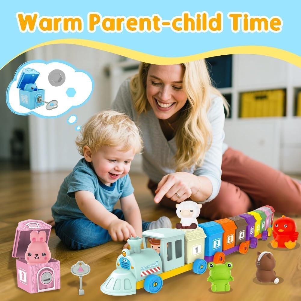 Juguetes Montessori Kimicare de Animales de Granja 10 Piezas