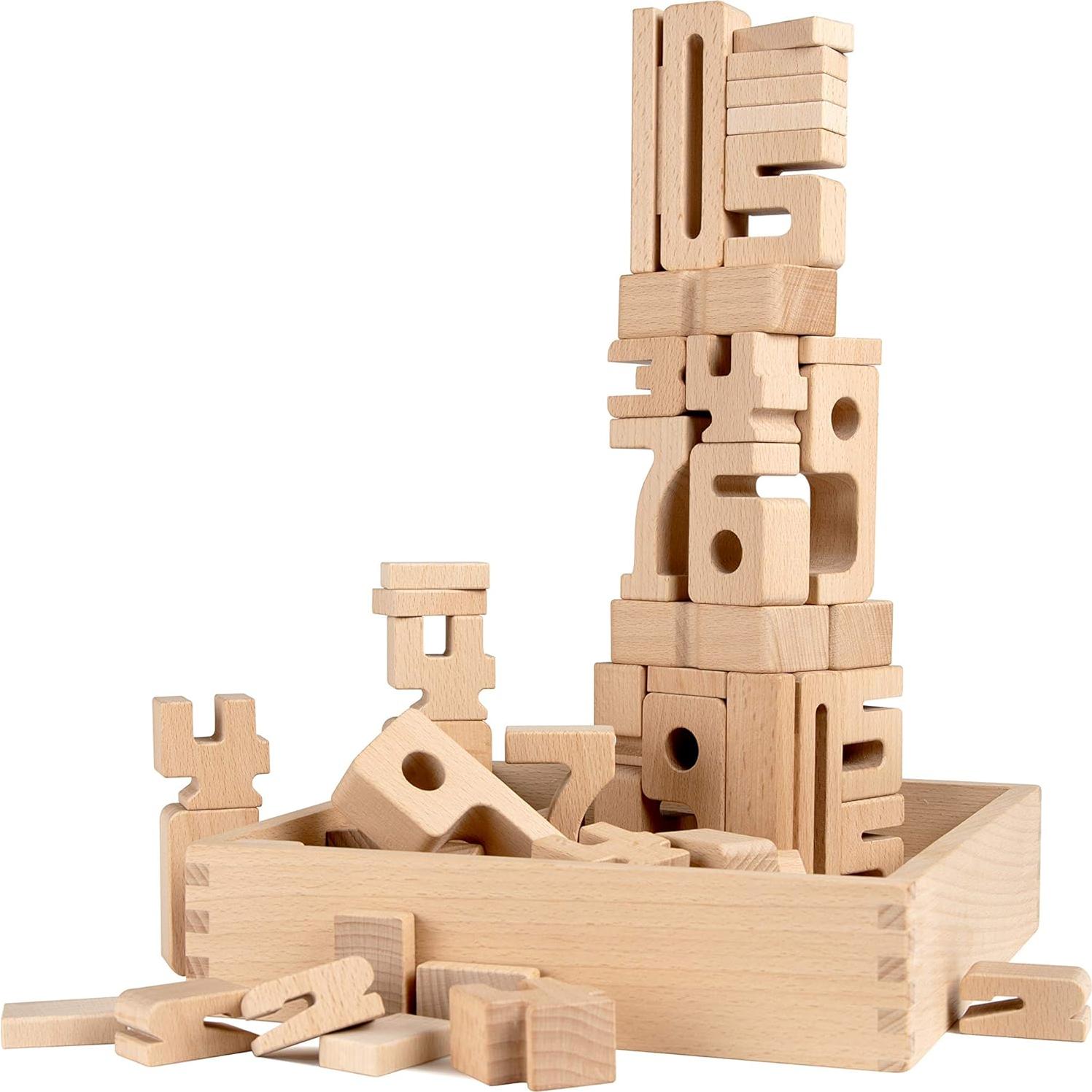 SumBlox Mini Conjunto Básico 80 Números Educativos Madera