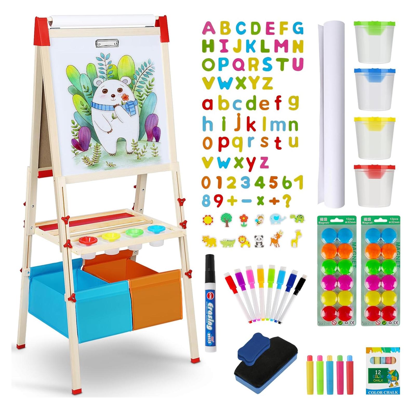 Caballete de Arte Ajustable RenFox para Niños 2-12 Años