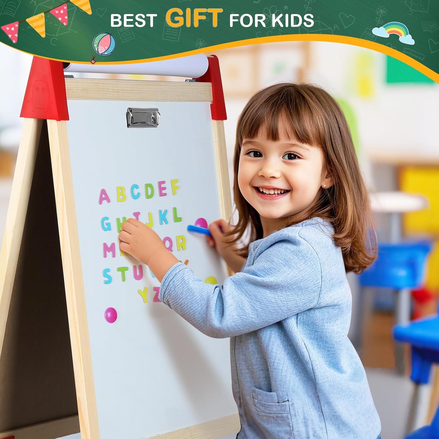 Caballete de Arte Ajustable RenFox para Niños 2-12 Años