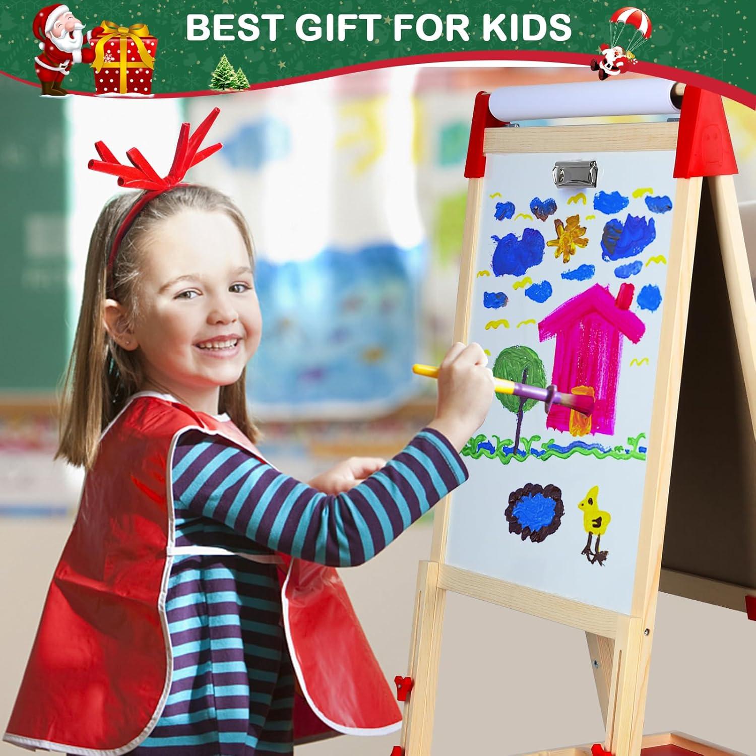 Caballete de Arte Ajustable RenFox para Niños 2-12 Años