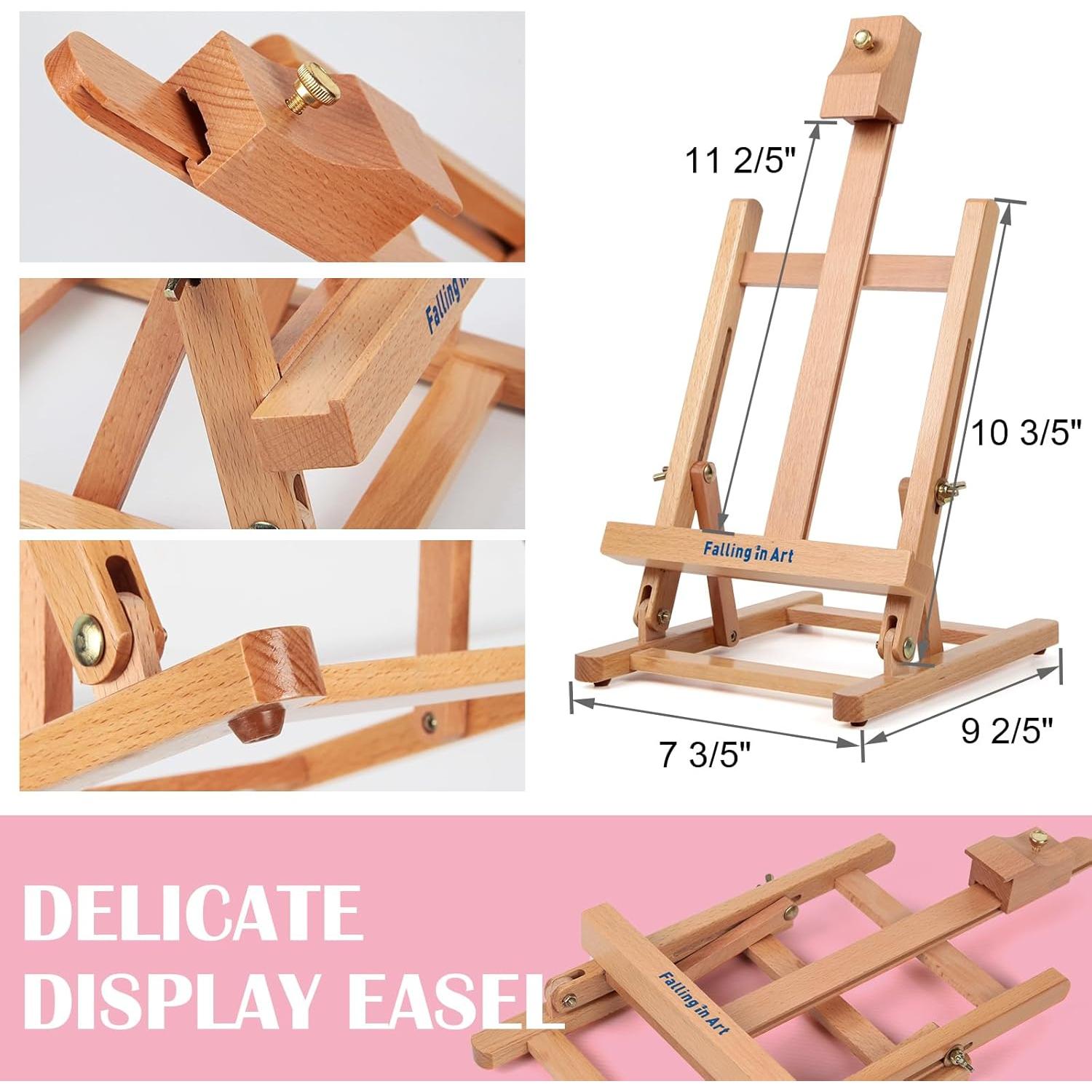 Juego de Pintura Falling in Art 44 PCS Caballete Rosa